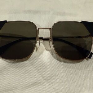 Stylish Black and Gold Fendi Sunglasses